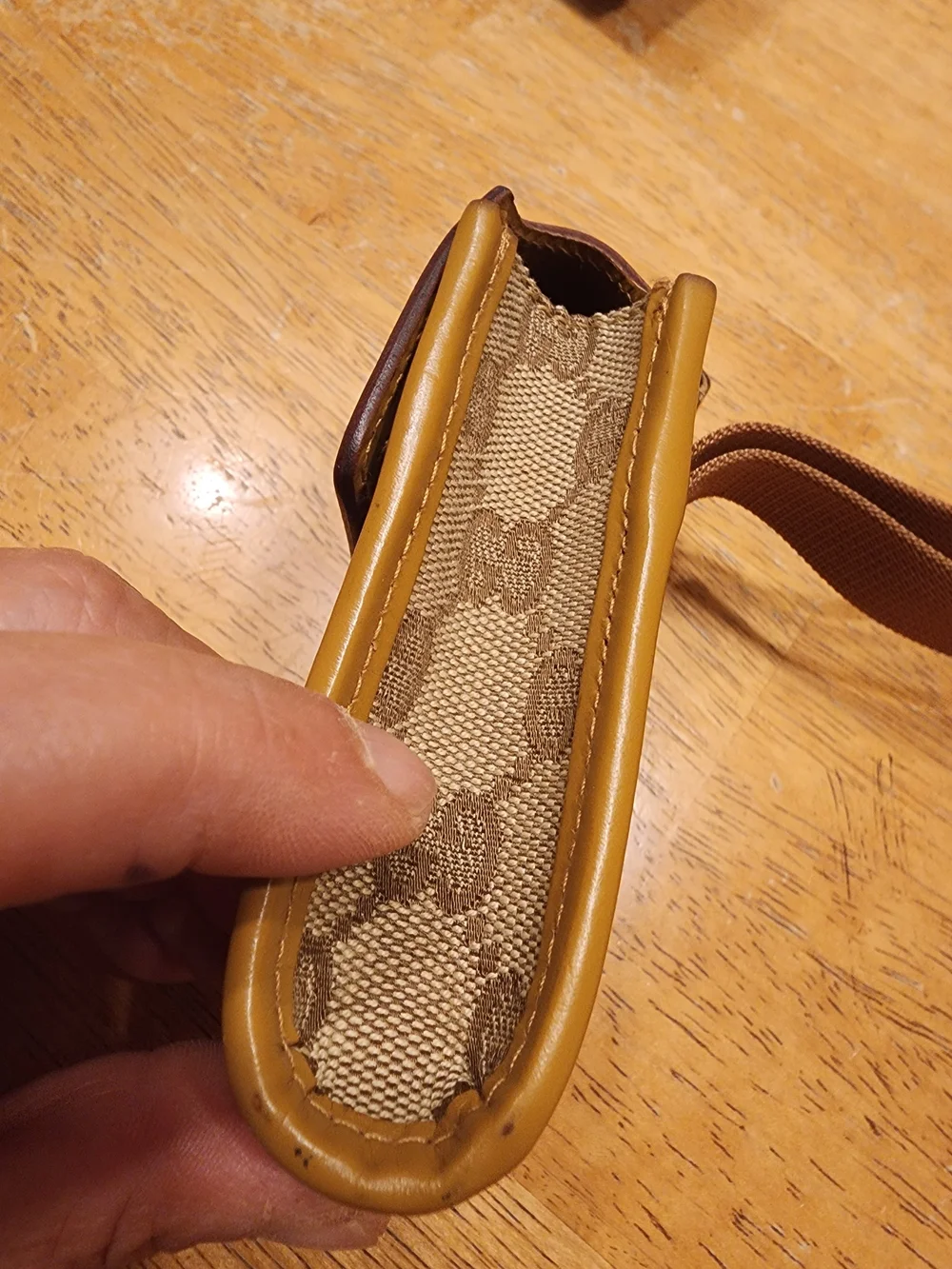 vintage Gucci GG Canvas Phone Holder or multipurpose pouch